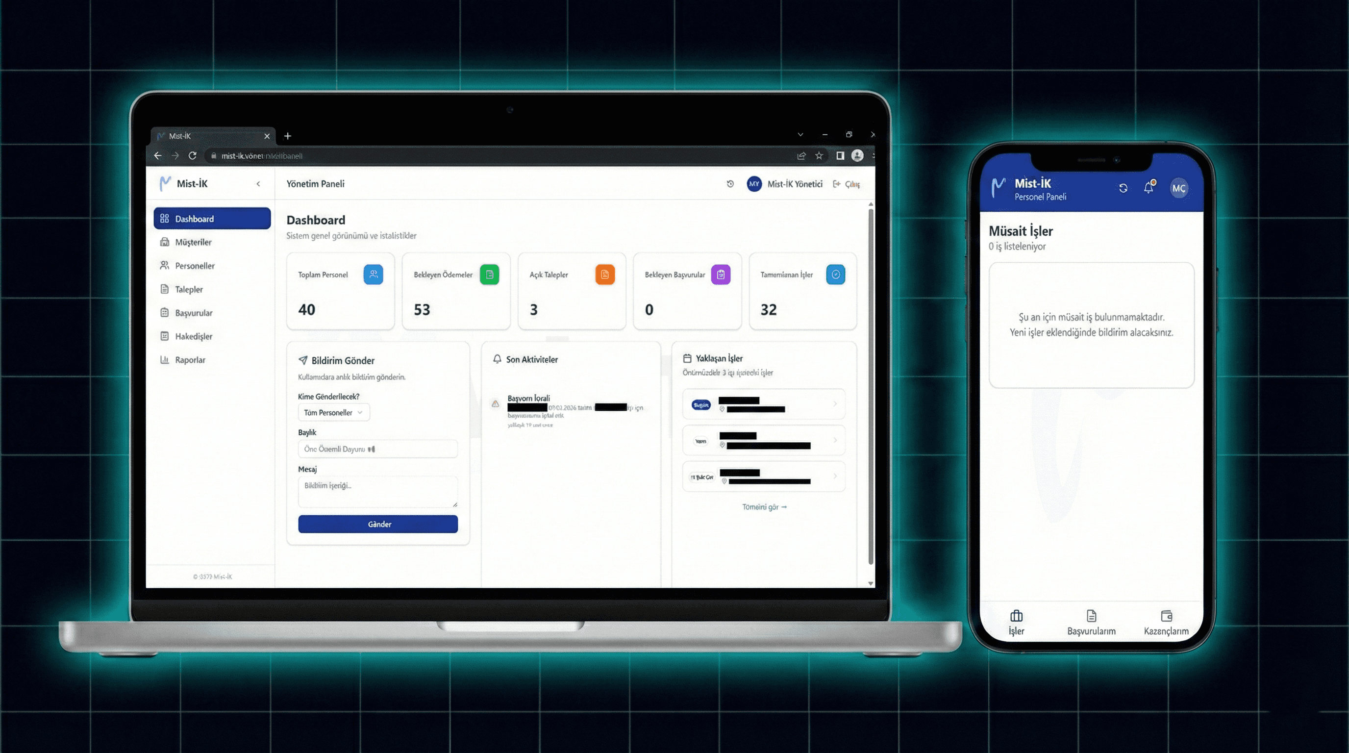 Mist-İK Yönetim Paneli