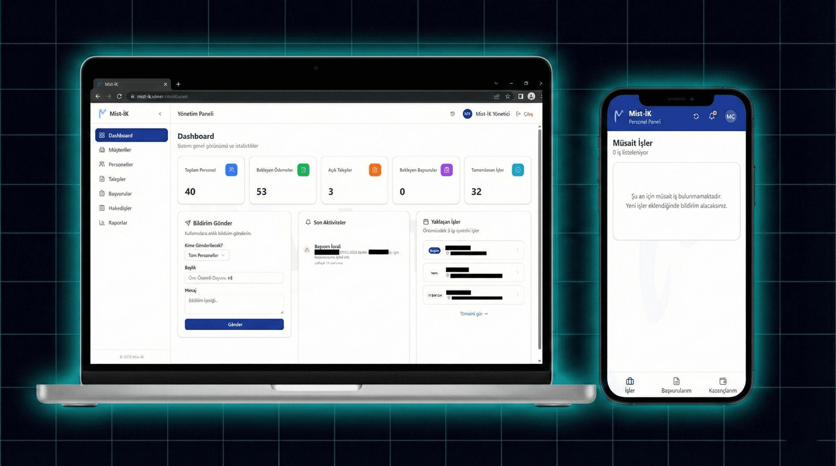 Mist-İK Yönetim Paneli
